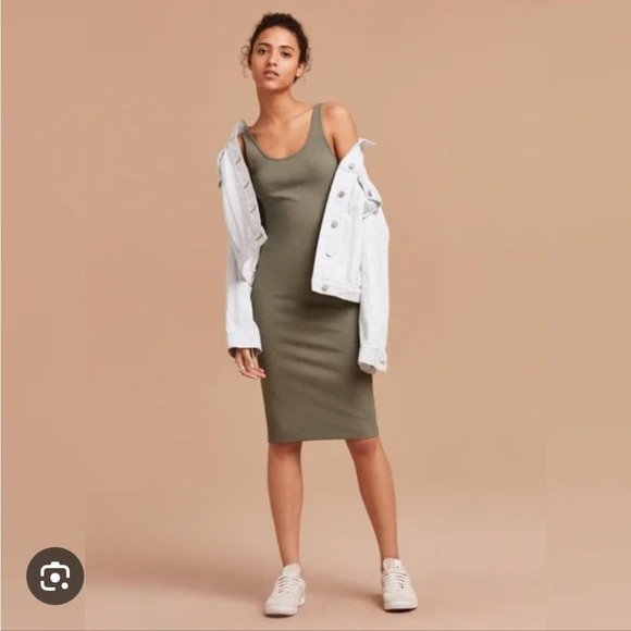 Aritzia Blue sky Midi Dress - Picture 1 of 10